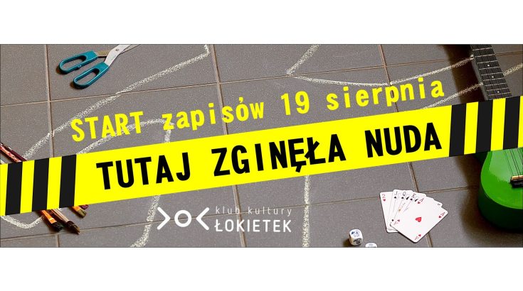 grafika informująca o starcie zapisów na zajęcia stałe 19 sierpnia